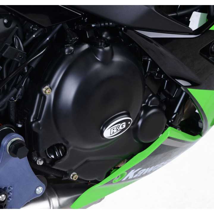 Kit de couvre-carter R&G RACING 2 pièces noir KAWASAKI Z650 abs