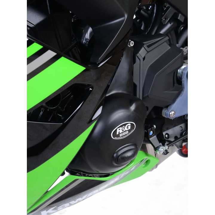 Kit de couvre-carter R&G RACING Race Séries 2 pièces noir KAWASAKI Z650 abs