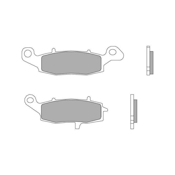 Plaquettes de frein BREMBO AVANT GAUCHE KAWASAKI ER6-N 2006-16
