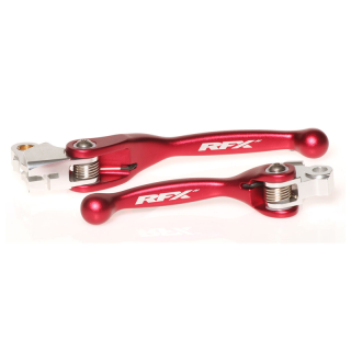 ENSEMBLE DE LEVIERS FREIN EMBRAYAGE RETOURNABLES FORGÉS RFX RACE ROUGE YAMAHA YZ 125 250 2015-25