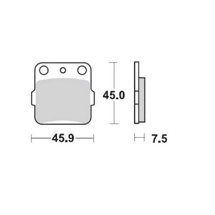 PLAQUETTES DE FREINS ARRIERE MOTO MASTER SINTER PRO YAMAHA YZ-65 2018-2025
