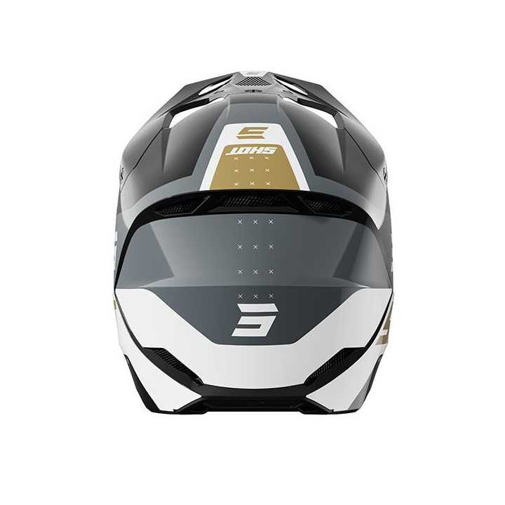 CASQUE SHOT MOTO CROSS FURIOUS LEAGUE NOIR OR BRILLANT 2025 TAILLE L
