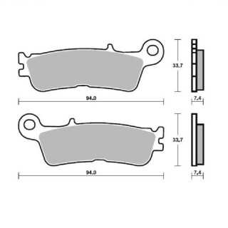 PLAQUETTES DE FREIN AVANT MOTO MASTER SINTER PRO YAMAHA YZF 450 2020-2024