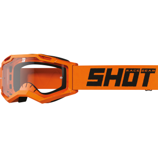 LUNETTES MASQUE SHOT CROSS NEON ORANGE GLOSSY ROCKET 2.0 KID ENFANT