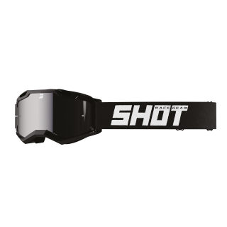 LUNETTES MASQUE CROSS SHOT SOLID IRIDIUM BLACK GLOSSY ROCKET KID ENFANT