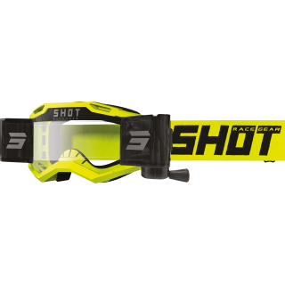 LUNETTES MASQUE CROSS SHOT ROLL-OFF ASSAULT 2.0 SOLID NEON YELLOW GLOSSY