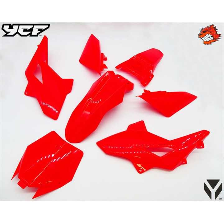 KIT PLASTIQUES CARENAGES COMPLET POUR YCF 50 CC THERMIQUE ET ELECTRIQUE 2012-25
