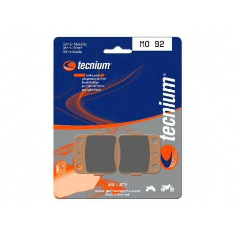 Plaquettes de frein TECNIUM MO92 métal fritté YAMAHA YZ-65 Plaquettes de frein TECNIUM MO92 métal fritté YAMAHA YZ-65