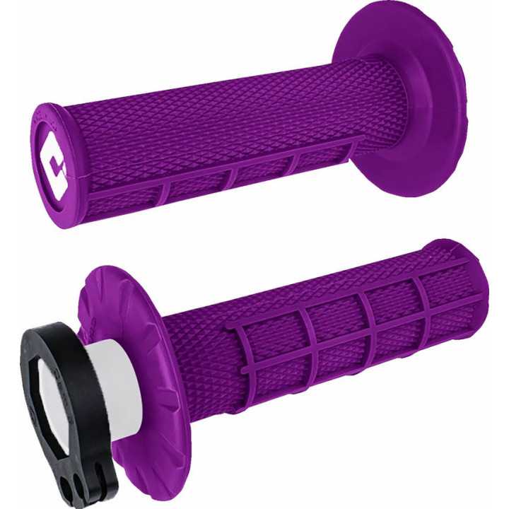 POIGNEES MOTO ODI Lock-On gaufré Purple violet
