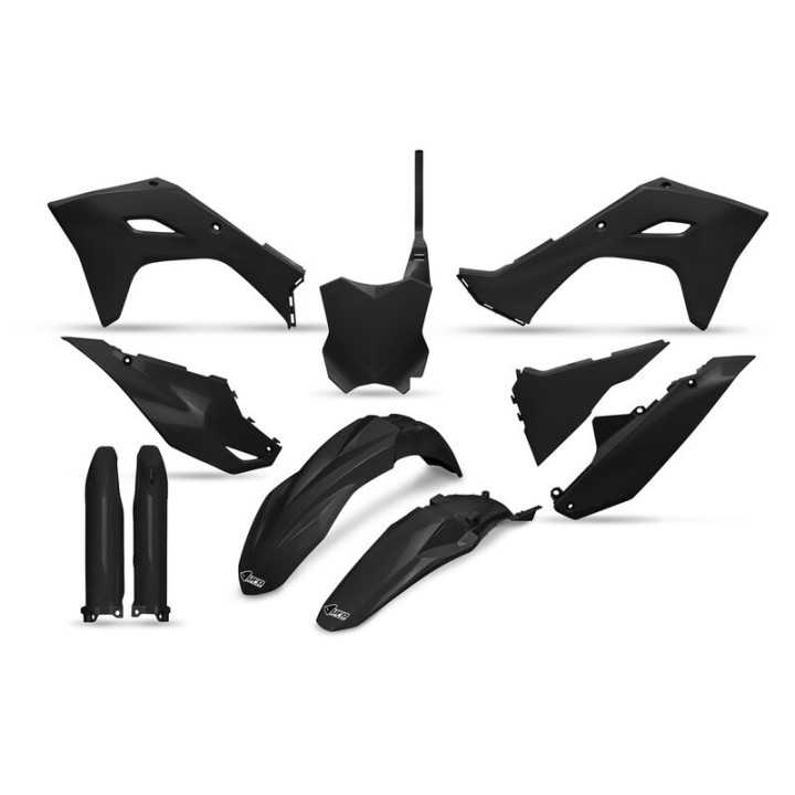 Kit plastiques carénage complet UFO NOIR KAWASAKI KXF 250 450 2024-25