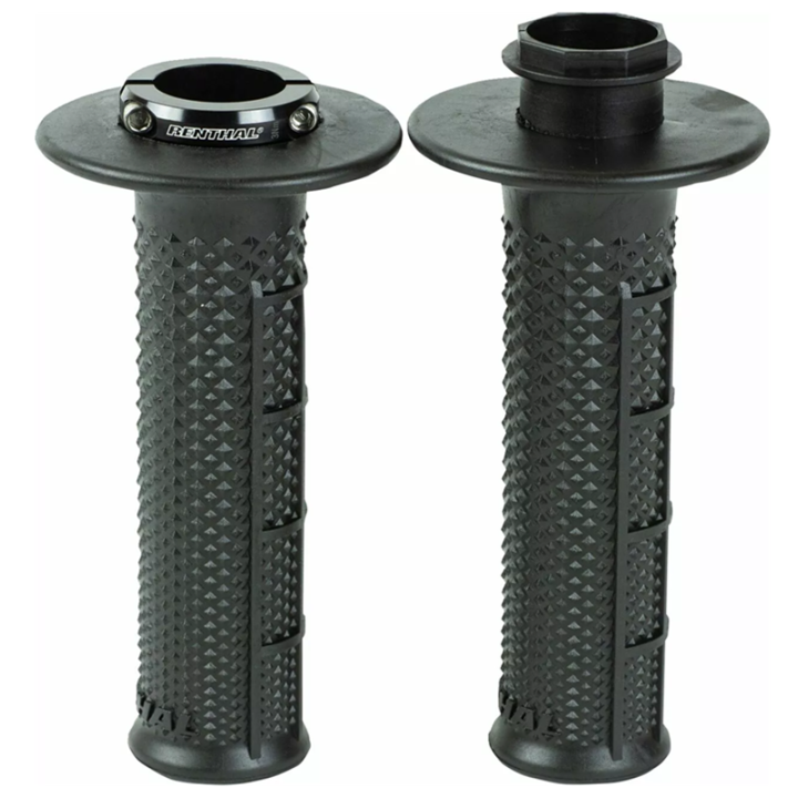 POIGNEES MOTO RENTHAL NOIRE MX R-Works Lock-On UltraTacky Tapered soft - semi gaufré