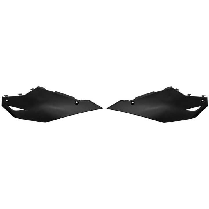 PLAQUES LATERALES NUMERO POLISPORT NOIR KAWASAKI KXF 450 2024-2025