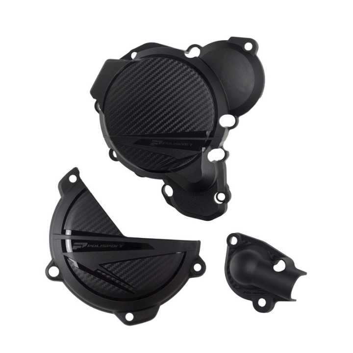 KIT DE PROTECTIONS DE MOTEUR POLISPORT NOIR KTM SX 250 ET HUSQVARNA TC 250 2023-2025