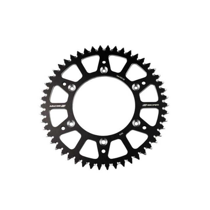COURONNE SCAR ALU NOIRE TYPE SRS130 PAS 520 49 DENTS YAMAHA YZF 450 2003-2023