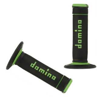 POIGNEES DOMINO OFF-ROAD X-TREME NOIR/VERT 22 MM