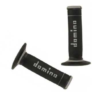 POIGNEES DOMINO OFF-ROAD X-TREME NOIR/GRIS 22 MM
