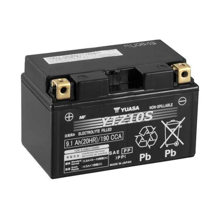 Batterie YUASA sans entretien activé usine - YTZ10S YAMAHA MT-07 2014-2024