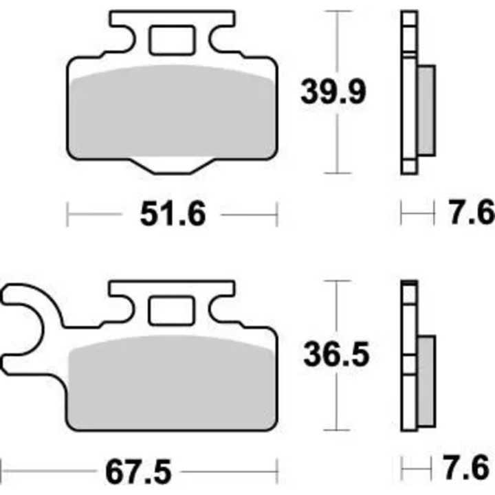 PLAQUETTES DE FREIN AVANT MOTO MASTER NITRO KAWASAKI KX 65 2000-2024