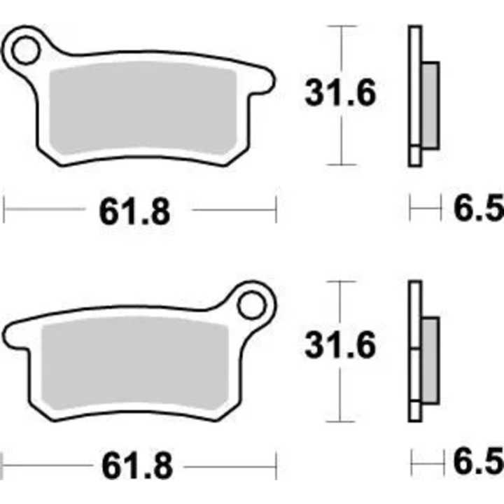 PLAQUETTES DE FREIN AVANT MOTO MASTER NITRO KTM SX 65 2003-2024