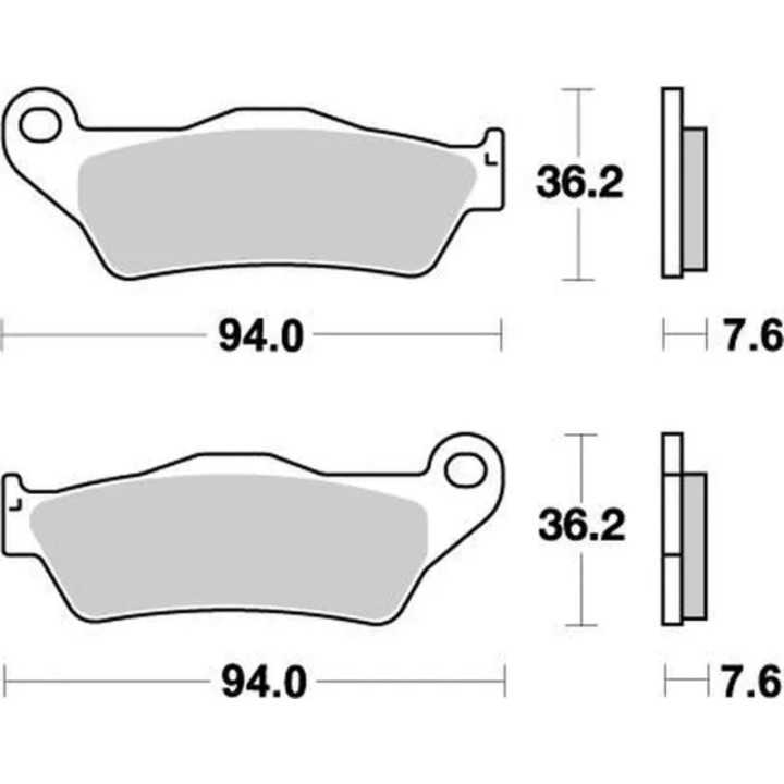 PLAQUETTES DE FREIN AVANT MOTO MASTER NITRO KTM EXCF 250 2004-2024