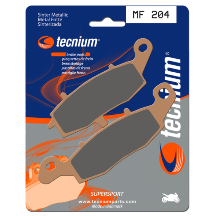 PLAQUETTES DE FREIN AVANT DROITE TECNIUM MF204 KAWASAKI ER6-N 2006-2016