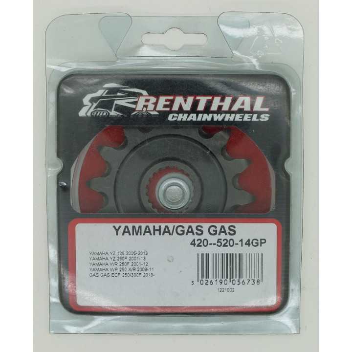 PIGNON SORTIE DE BOITE RENTHAL 14 dents YAMAHA 125 YZ 250 YZF WRF