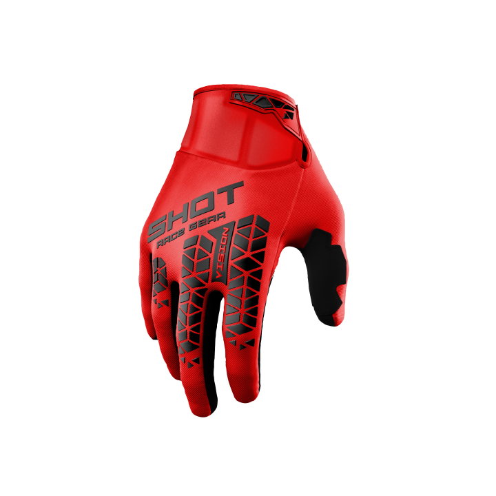 GANTS VISION TECH ROUGE NOIRHOMOLOGUE EN 13594