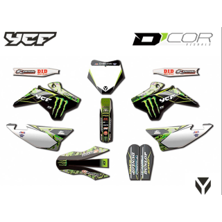 KIT DÉCORATION YCF 16 CAMO MONSTER PILOT 125 et PILOT 150 SM 150 de 2016 et 2017 FACTORY SP1 SP2 SP3 de 2016