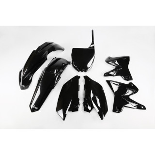 KIT PLASTIQUES CARENAGE UFO REPLICA 4T RESTYLÉ NOIR YAMAHA YZ 125 - 250 02-14