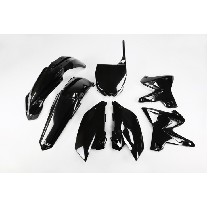 KIT PLASTIQUES CARENAGE UFO REPLICA 4T RESTYLÉ NOIR YAMAHA YZ 125 - 250 02-14