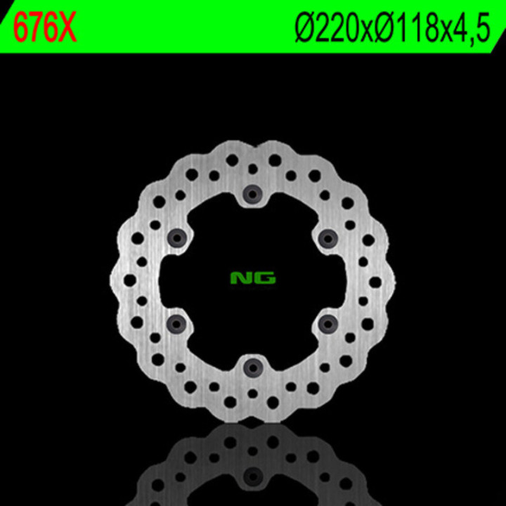DISQUE DE FREIN ARRIERE A PETALES WAVE NG SUZUKI RM 250 89/99