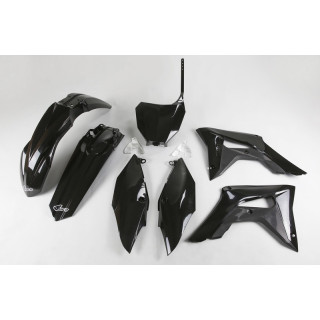 KIT PLASTIQUES UFO NOIR HONDA CRF 250 18-21 ET 450 17-20