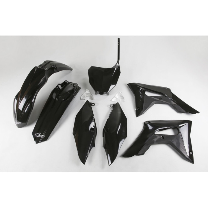 KIT PLASTIQUES CARENAGE UFO NOIR HONDA CRF 250 18-21 ET 450 17-20