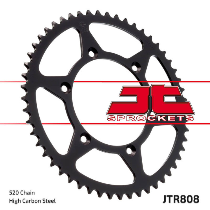 Couronne JT SPROCKETS 50 dents acier pas 520 type 808 Suzuki RM-125 1998-99