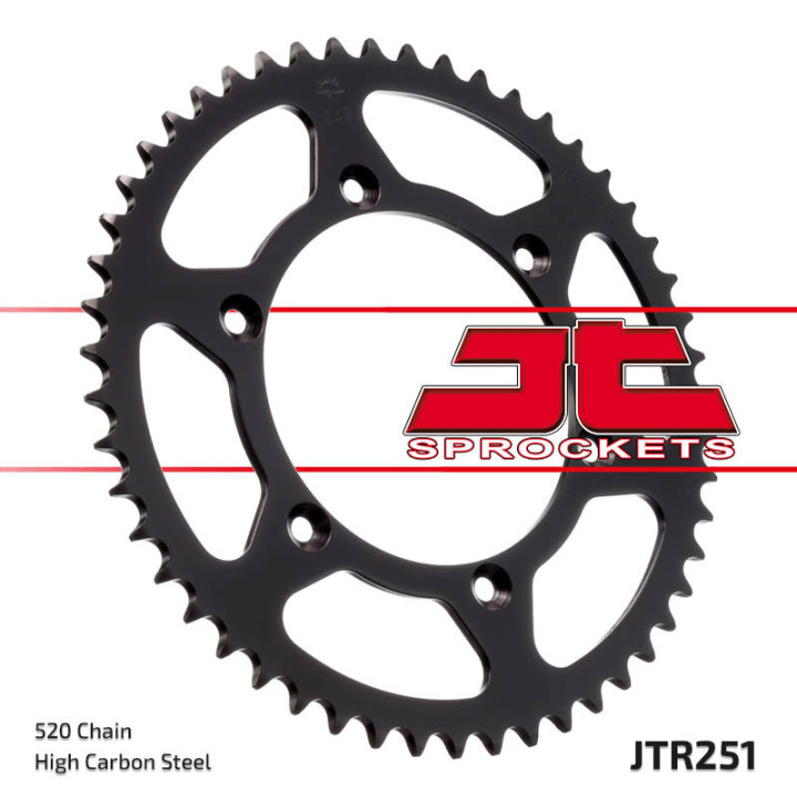 Couronne JT SPROCKETS 49 dents acier pas 520 type 251 Yamaha YZ-250 2002-04