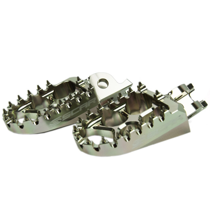 REPOSE PIEDS EVO SCAR COULEUR TITANE KAWASAKI KXF 450 07/21
