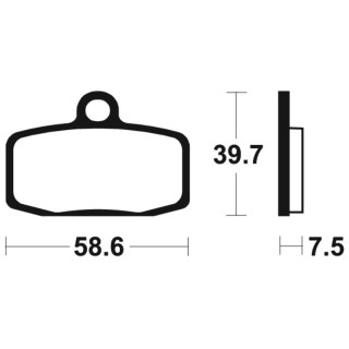 PLAQUETTES DE FREIN AVANT MO385 TECNIUM KTM SX 85 12/20