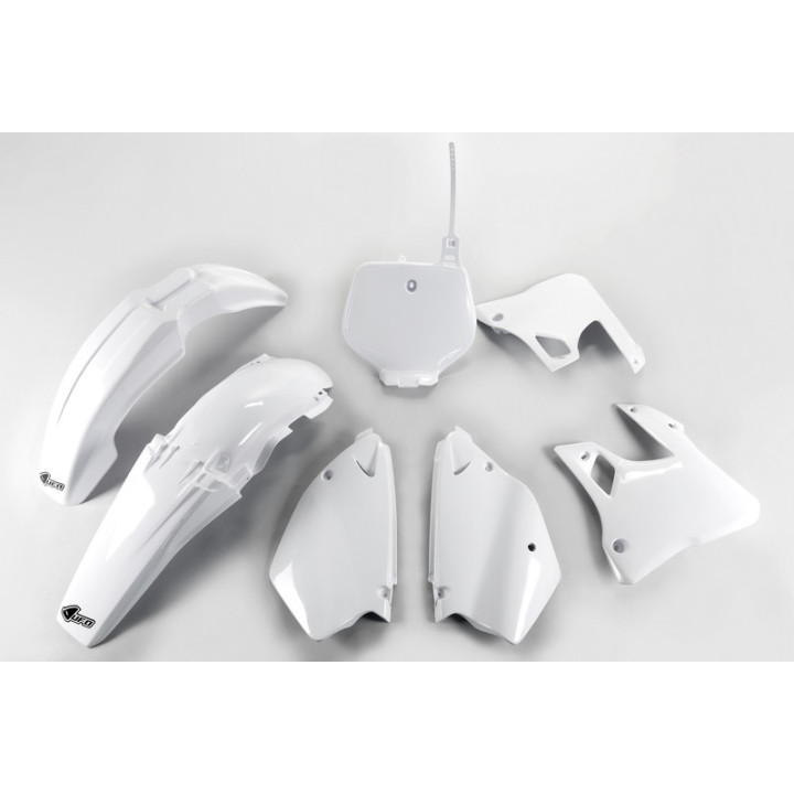 Kit plastique carénage UFO couleur origine Blanc Yamaha YZ 125 et 250 1996-1998
