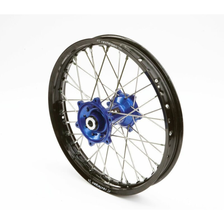 Roue arrière complète RFX 18x215 jante noir moyeu bleu Yamaha WRF 250 2001-18