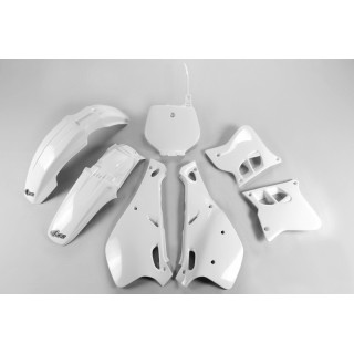 Kit plastique carénage UFO VINTAGE couleur origine Blanc Yamaha YZ 125 et 250 93/95