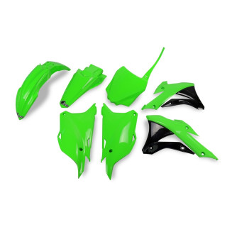 KIT PLASTIQUES CARENAGE UFO COULEUR ORIGINE KX 85 14/21