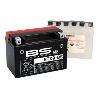 BATTERIE BS sans entretien avec pack acide - BTX9-BS KAWASAKI Z900