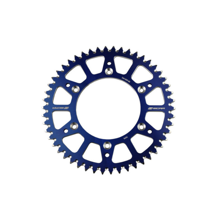 COURONNE SCAR ALU BLEU TYPE SRS130 PAS 520 52 DENTS YAMAHA WRF 450 2003-2025