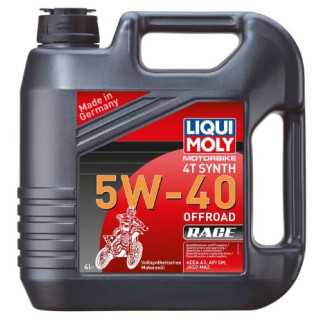 Huile moteur moto 4T 5W-40 Offroad Race 4l 100% synthétique
