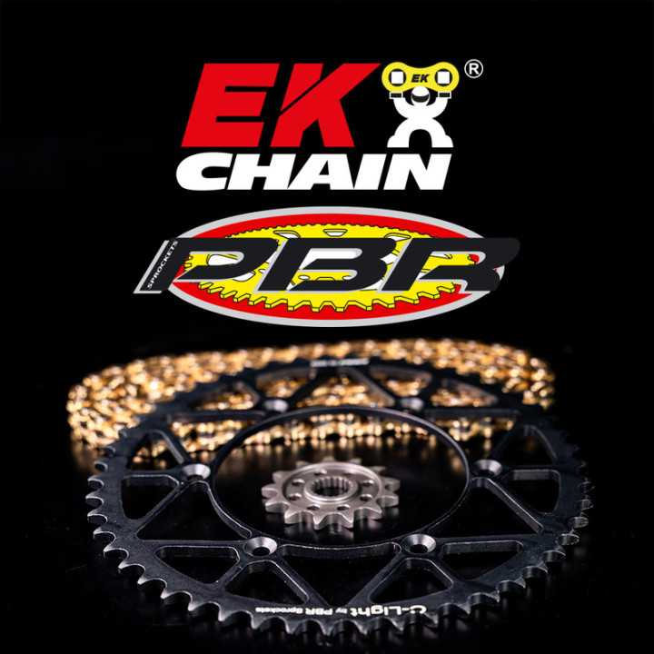 Kit chaîne EK/PBR 520MRD7 13/49 - couronne ultra-légère