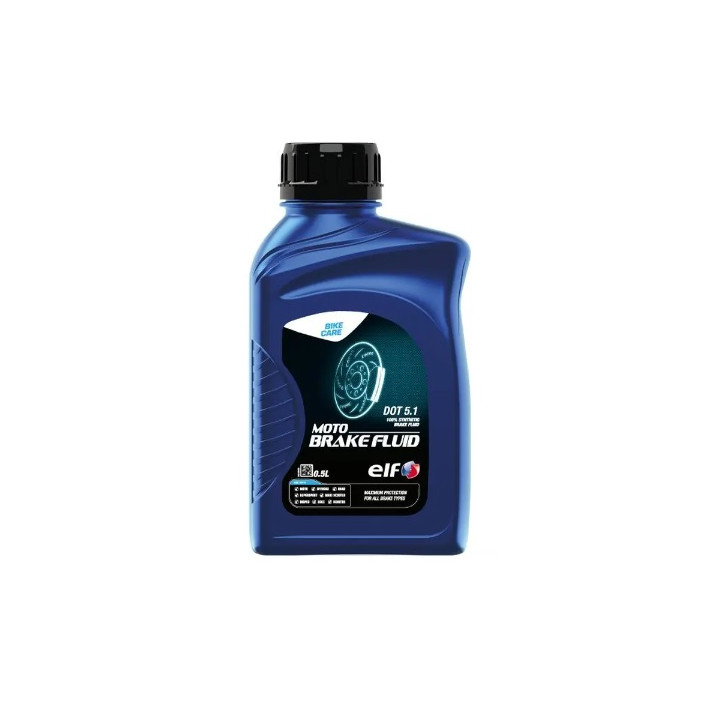 LIQUIDE DE FREIN ELF DOT 5.1 SYNTHETIQUE 500 ML
