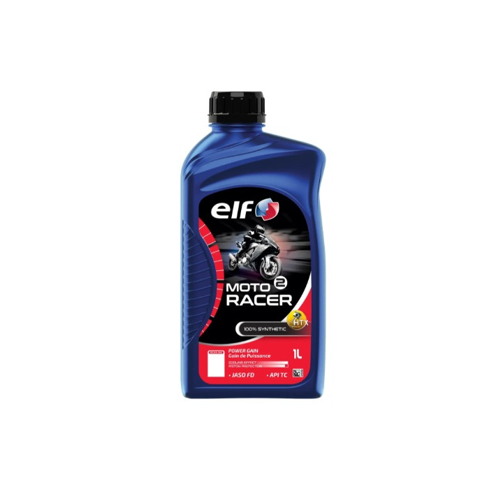 HUILE MOTEUR MOTO RACER ELF SYNTHETIQUE 2T 1L