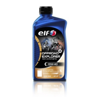 HUILE MOTEUR MOTO OFF ROAD EXPLORER 10W40 ELF 100% SYNTHETIQUE 4T 1L