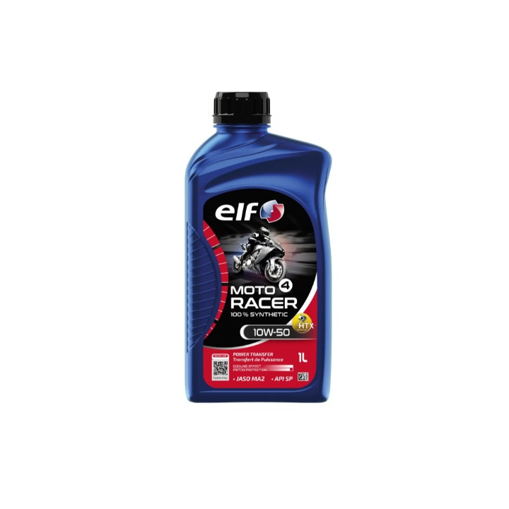 HUILE MOTEUR MOTO 4 RACER 10W-50 ELF SYNTHETIQUE 4T 1L