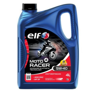 HUILE MOTEUR MOTO 4 RACER 5W-40 ELF TECHNOLOGIE AVANCEE SYNTHETIQUE 4T 4L